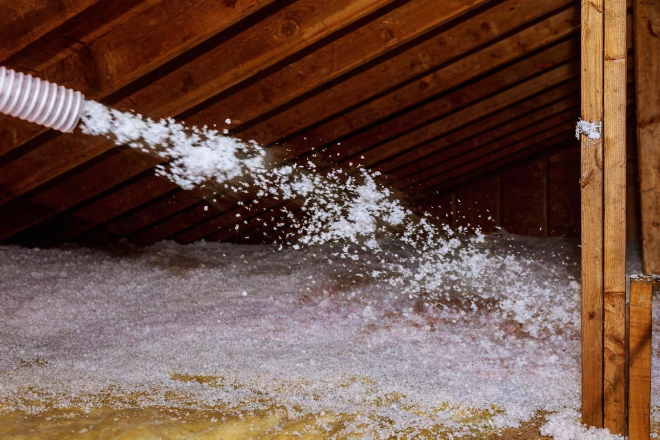Blown-in insulation